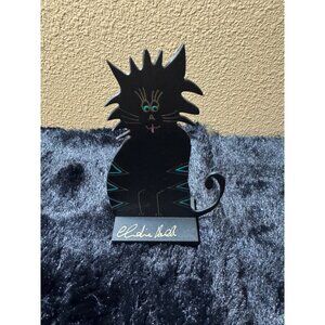 Claudine Buell Designs Hand-Painted Steel Cat Figurine